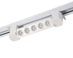 Proiector LED grila 10W 4000K directionat pe sina alb