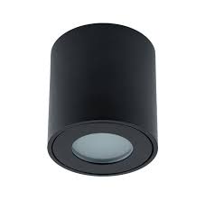 Spot, Plafoniera LED, Cilindric, Negru, Aplicat, 1Dulie x GU10 Inclusa, (Fara Bec), Ø80x84mm, IP44
