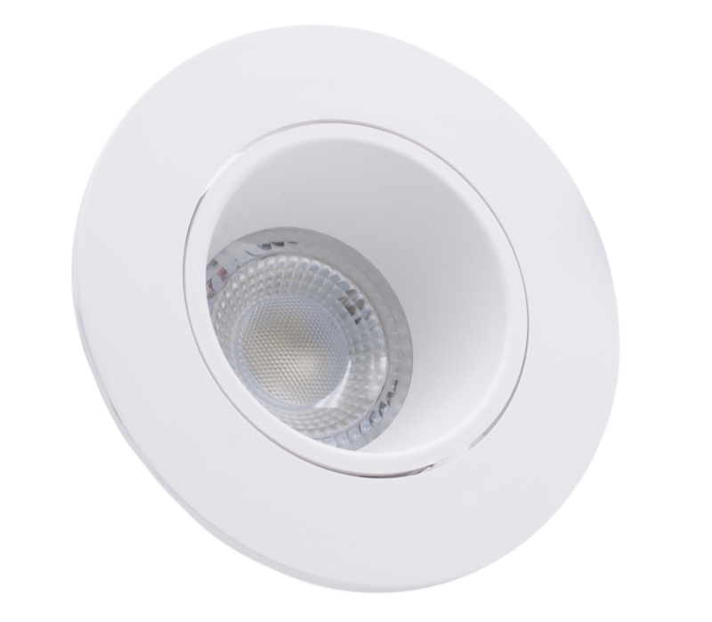 Spot incastrat klik Profonda rotund alb orientabil plastic Ip20 Gu10 Italia