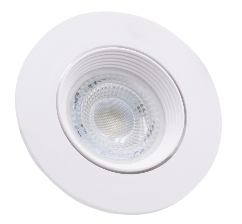 Spot din Plastic, Ø90x25mm, Directionabil >65°, Fara Bec, Fara Dulie GU10, Rotund, Montaj Incastrat, ( Inaltimea Necesara Pentru Montare in Tavan 7.5cm), IP20, Alb, Century Italia