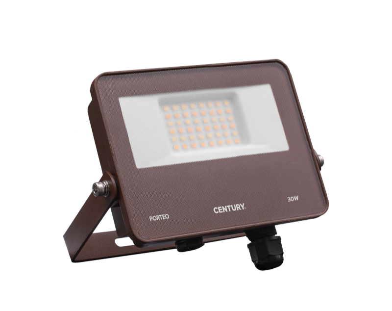 Proiector led Porteo Corten 30W IP65 3660Lm 3000/4000/65000k cafeniu Italia