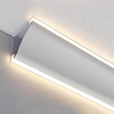 Profil din aluminiu pt 2 benzi led in colt 2M pod perete Gri Mondo Luce