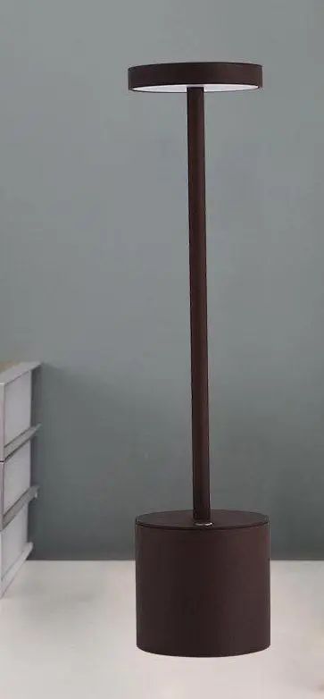 Lampa de masa IP54 LED 2w 3600mah 192Lm CCT dimabila  5V On/Off Cafeniu