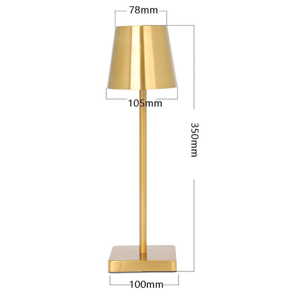 Lampa de masa IP54 LED 2w 5000mah 192Lm CCT dimabila  5V On/Off Bronz auriu